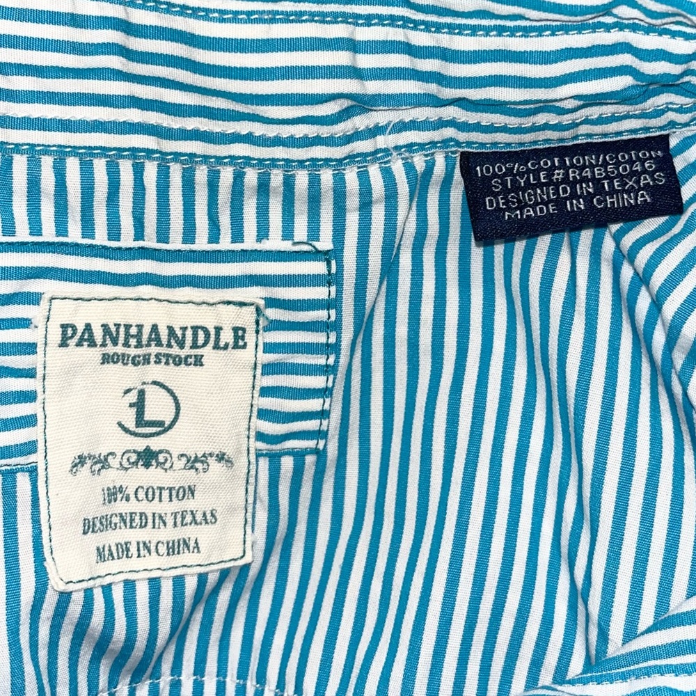Panhandle Rough Stock Striped Button Up - Picture 5 of 7
